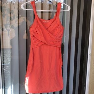 Salmon dress, built in bra